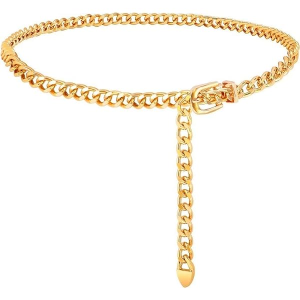 2672 Punk Chunky Waist Chain Belt For Women With Square Metal Design Liutufy Punk Chunky Waist Chain Belt for Women with Square  main image 4