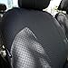 Leader Accessories Gray Sport Low Back Front Car Seat Covers, Set of 2, Cloth Seat Protector for Trucks SUV, Airbag Ready