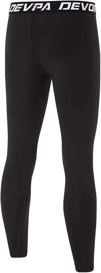 Devoropa Boys Leggings Quick Dry Youth Compression Pants Sports Tights Basketball Base Layer : Clothing