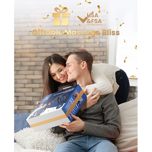 Bob and Brad D6 Pro Plus Massage Gun with Heat, Deep Tissue Muscle Massage Gun with 16mm Amplitude, Electric Handheld Massager Percussion Massage Device for Muscle Pain Relief, Gifts for Men Women