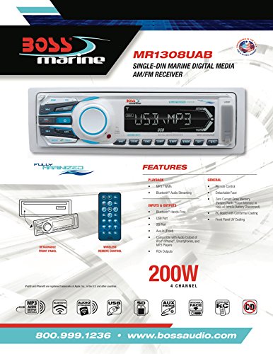 6 BOSS+Audio+MR1308UAB+Weather+Proof+Detachable