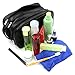 Toiletry Bags, Sumnacon Unisex PU Leather Waterproof Travel Toiletry Bag Organizer Perfect for Shaving Grooming Dopp Kit & Household Business Vacation, Cosmetic Bag with Portable Handle