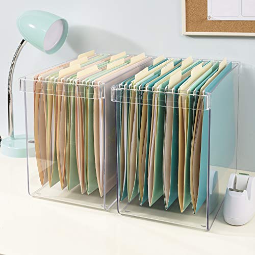 Hanging File Box (Clear) (10"H x 13.5"W x 7"D) Pricepulse