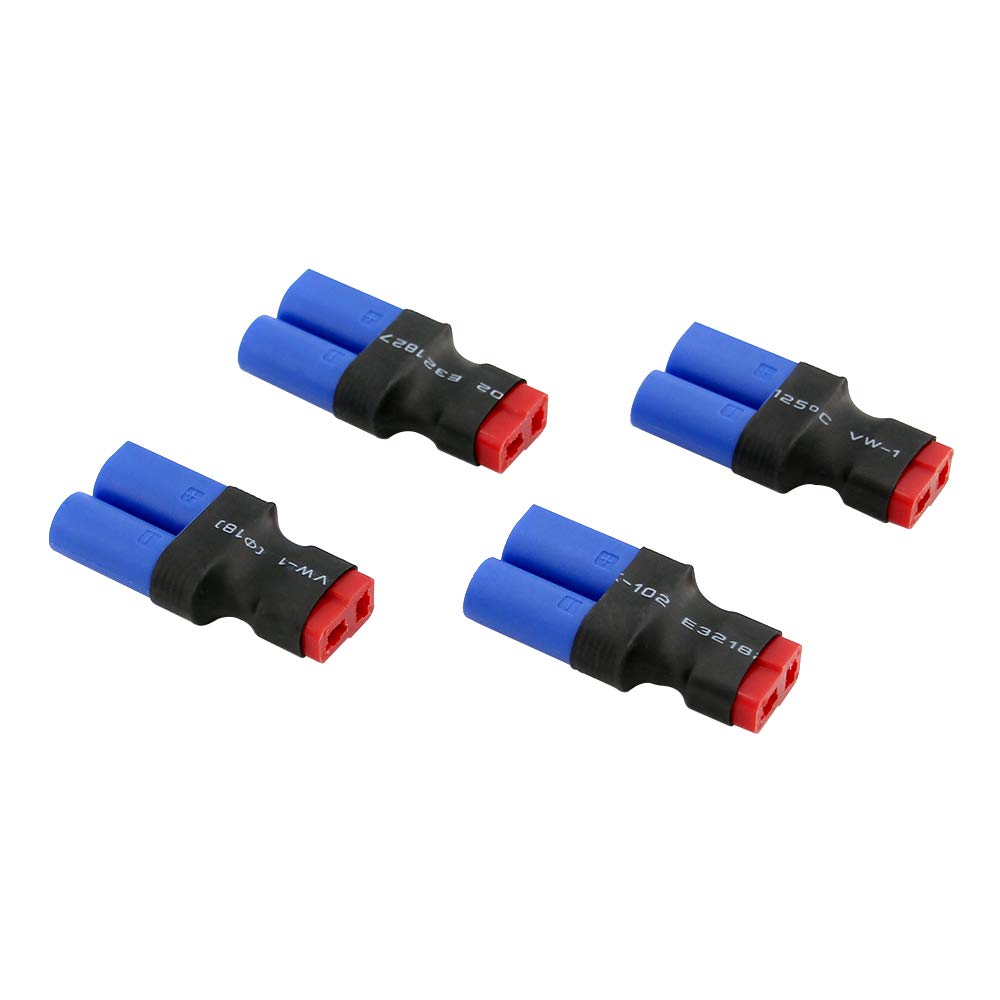 BDHI 4pcs No Wires Connector - EC5 Male to Female T-Plug Deans Style Adapter(BDHI-83)