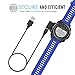 Garmin Fenix 3 HR Charger, MoKo USB Data Sync Charge Cradle Dock Charger Clip Charging Cable for Garmin Fenix 3 HR / Fenix 3 / Quatix 3 Smart Watch, BLACK