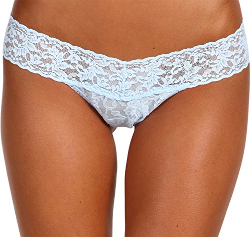 hanky panky "I DO Low Rise Bridal Thong Powder Blue One Size