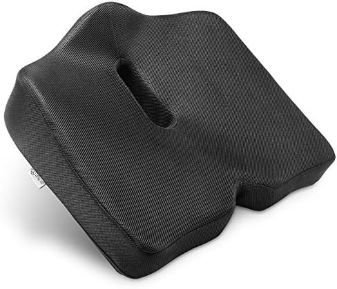 1Easylife LITTLE TREE 100% Pure Memory Foam Luxury Seat Cushion, Orthopedic Design To Relieve Back, Sciatica and Tailbone Pain