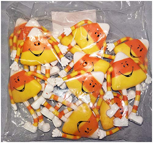 12 Pack - Bendable Candy Corn - Halloween Toys and Novelties