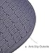 ULTRAIDEAS Women's Lamb-hug Comfy Fleece House Slippers Memory Foam, Slip-on House Shoes Indoor Outdoor (Blue, Size 7-8)