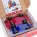 Magnetic Building Tiles 4 Piece Cars Set, Kids Magnet Toys Magnetic Blocks Wheel Bases for Kids Children
