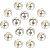 MUUNN 50pcs Tungsten Slotted Beads for Fly Tying, Sink Deeper and Faster 12 Colors/13 Sizes Slotted Tungsten Beads Fly Tying Beads Head Fly Tying Materials