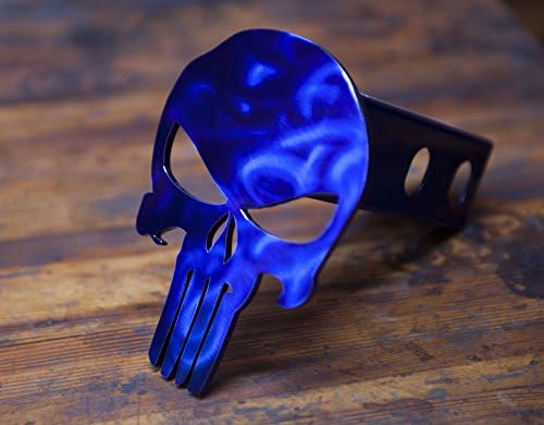 Punisher Trailer Hitch Cover - Intense Blue