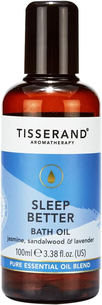 Tisserand Sleep Better Bath Oil Lavender Jasmine Sandalwood 100ml