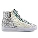 Bakkotie Toddler Baby Glittler Shoe Girl/Boy Sequin Star High Top Sneaker(F1701-White/BBNN-35)
