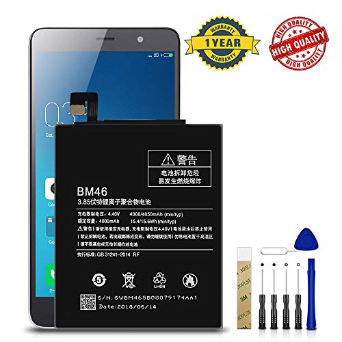 for Xiaomi Redmi Note 3 Replacement Battery BM46 Free Adhesive Tool for Xiaomi Redmi Note 3 Replacement Battery BM46 Free Adhesive Tool