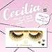 Crystal Hearts Premium Quality Eyelashes | Ultra-Glamorous Dramatic Look | Natural Feel False Lashes for All Eyes | Soft & Shiny 3D Fake Lash Extensions | Reusable | Cruelty Free (Cecilia)