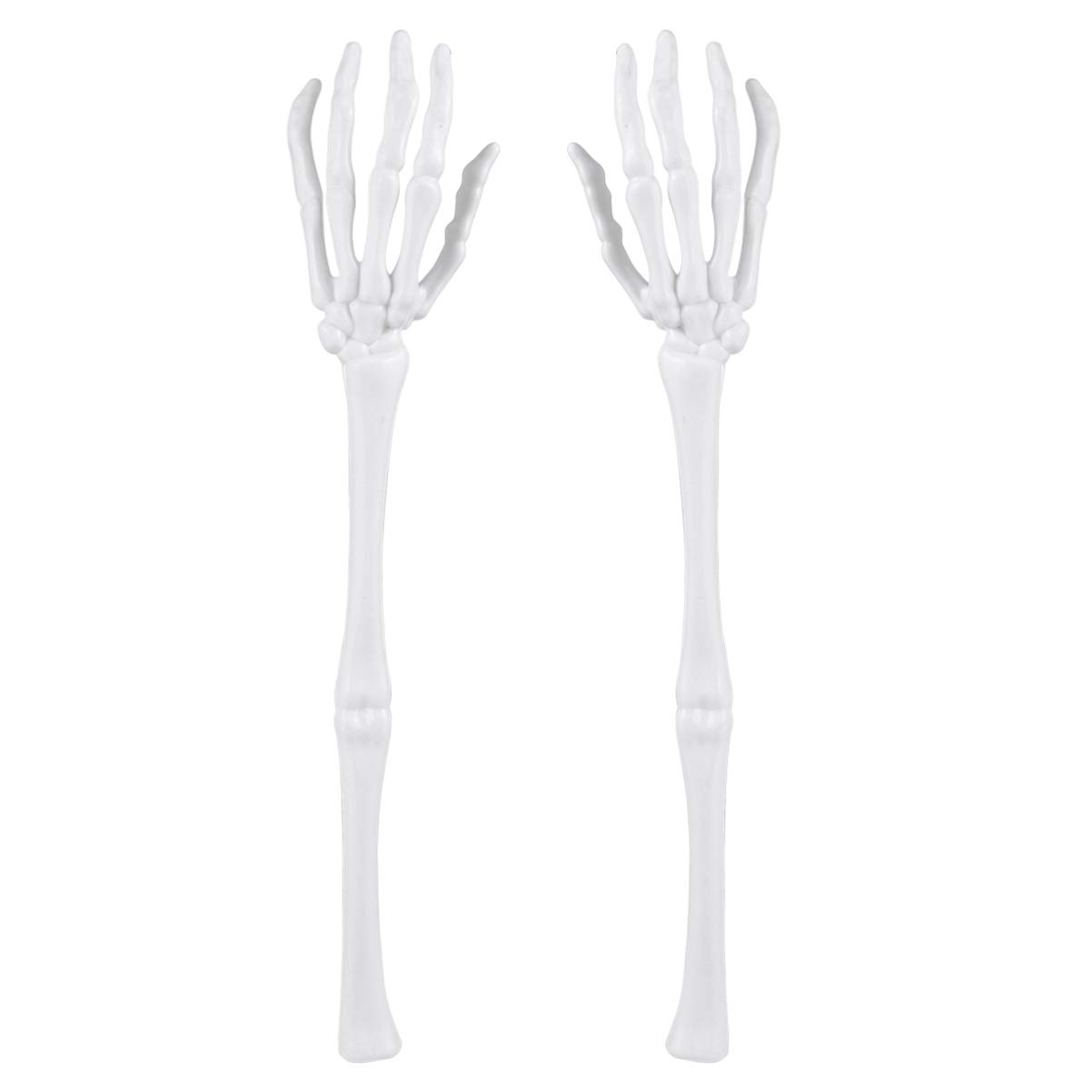 PRETYZOOM 2pcs Creative Claw Salad Tongs Simulation Skeleton Salad Tongs Plastic Salad Spoons Creative Salad Spoon Kitchen Tableware Supplies