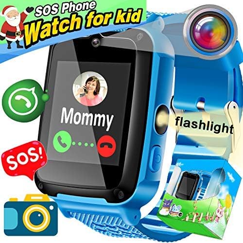 Kid Smart Watch Phone -1.44'' HD Touch Screen for Boys 3-14 Years Smartwatch SIM SOS 2 Way Call Camera Math Game Flashlight Cell Phone Wristwatch Christmas Birthday Electronic Gifts for Girls Children