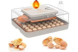 APODESS 56 Egg Incubator for Hatching Eggs, Egg Incubators with Automatic Egg Turning, Temperature and Humidity Control, Egg Candler, Adjustable Turning Time, Incubator Hatching Chicken Duck Goose