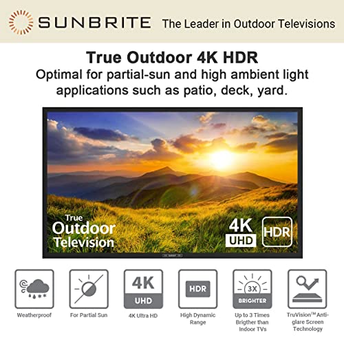 SunBrite 55Inch Outdoor Television 4K with HDR Signature 2 Series