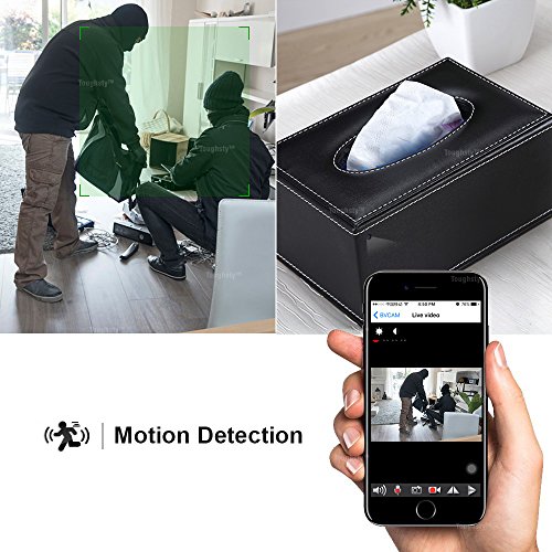Toughsty 16GB 1280x720P HD Mini WiFi Hidden Camera Module FPV Camera Motion Activated Video Recorder DV Camcorder Support Android iPhone APP Remote View