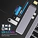 MAKETECH USB C Multi-Function Adapter Compatible 2016/2017/2018/2019 MacBook Pro 13/15/16”- Thunderbolt 3 (40Gbps), 4k HDMI, SD/Micro SD Card Reader, 2xUSB 3.0 Ports for MacBook Air 2018 (Space Grey)