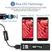 Wireless Endoscope,CreateGreat WiFi Borescope Inspection Camera 2.0 Megapixels 1200P HD Snake Camera with 8pcs Adjustable LED Inspection for Android and IOS Smartphone,Iphone,Samsung,Macbook(35FT)