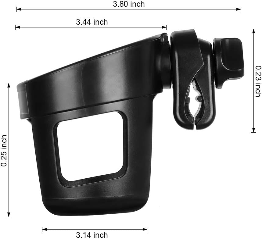 Emoly Upgraded Baby Cup Holder, Universal Stroller Cup Holder Bottle Holder Large Caliber Designed 360 Degrees Rotation Fit for Baby Stroller, Bicycle, Wheelchair, Walker, Trolleys: Electronics