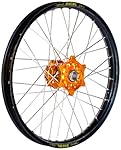 Dubya Talon Orange Hub with Excel Takasago Black Rim Painted Finish Front Wheel (1.60x21")