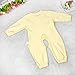 Baby Kids Boy Girl Infant Romper Jumpsuit Bodysuit Cotton Clothes Outfit (3 Months, Yellow)