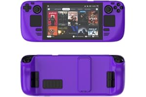 Protective Cover Case for Steam Deck,Game Console Accessories,Gaming Handheld Controller Hard Shell with Stand,Drop Protectio