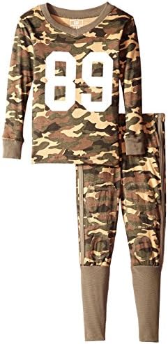 Wes and Willy Big Boys' Slim Camo Football Pajama