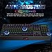 Rottay Mechanical Keyboard, 104-Key Led Backlit Wired Mechanical Gaming Keyboard with Blue Switch Anti-ghosting Ergonomical Perfect for PC&Mac Gamers and Typist