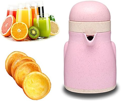 LIGONG Citrus Juicer Manual Lemon Lime Squeezer Hand Manual Juicer with Strainer and Container Penguin Shaped (Pink)
