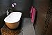 Sliced Charcoal Black Pebble Tile 1 sq.ft. (Mesh Mounted)