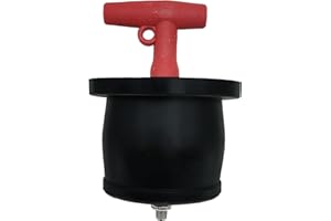 JIAPEIYI Pipe Pressure Test Plug,Rubber Expansion Plug,Inflatable Pipe Plug,Test Plug Plumbing,Pipe Plugs Rubber. (4 inch), Black