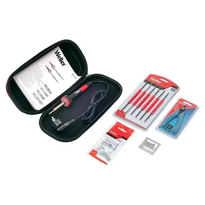 Weller Consumer WLPROESKEU1 Electronic Soldering Set with LED Halo Ring, 12 Pieces