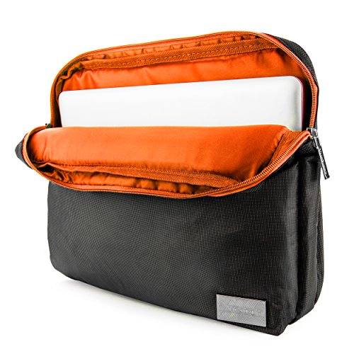 VanGoddy NineO SlimOrange Trim LaptopBag for DellLatitude , Inspiron