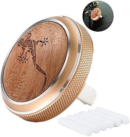 Amazon 車 ディフューザー 車用 車載 アロマセラピー アロマデフューザー 一個 360 旋转 木製 飾り品 エアコン 消臭 フレグランス 芳香剤 香りが ギフト 車 バイク