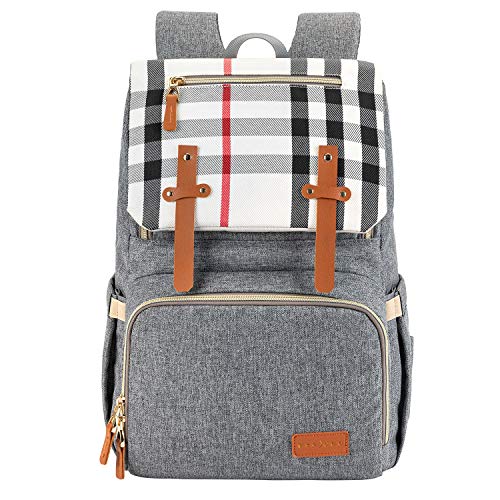 ESPIDOO Baby Diaper Bag Backpack, Large Waterproof Nappy Changing Bag for Travel