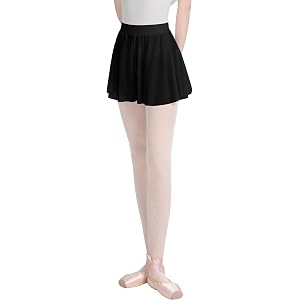 IHJ Women Ballet Short Pants Adult Soft Mesh Short Dance Culottes Training Yoga Sport Jogging Runing Pants