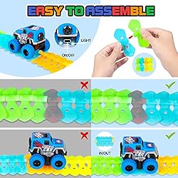 Kids Race Car Track with Flexible Track,Race Car