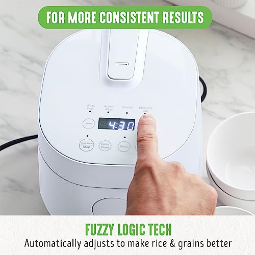 GreenLife Healthy Ceramic Nonstick 4Cup Rice Oats and Grains Cooker