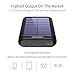 Solar Charger AKEEPOW Power Bank 22000mAh Portable Solar Battery Pack with Dual Ports Input and 3 USB Output External Portable Charger for Cell Phone, iPhone, iPad, Samsung and other Smart Devices