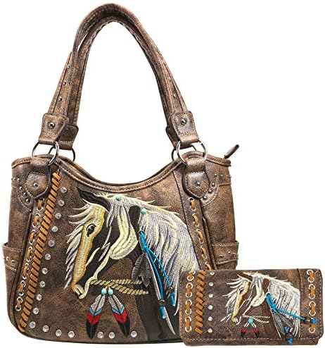 Zelris womens Western brown Size: tote