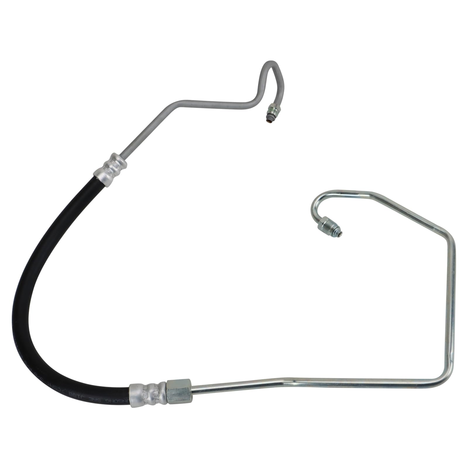 TRQ Rubber Steering Hose Assembly, Compatible with