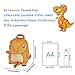 OFUN Dinosaur Backpack for Boys, 11'' Toddler Preschool Backpack, Dinosaur Toys Bag for Kids (Orange)
