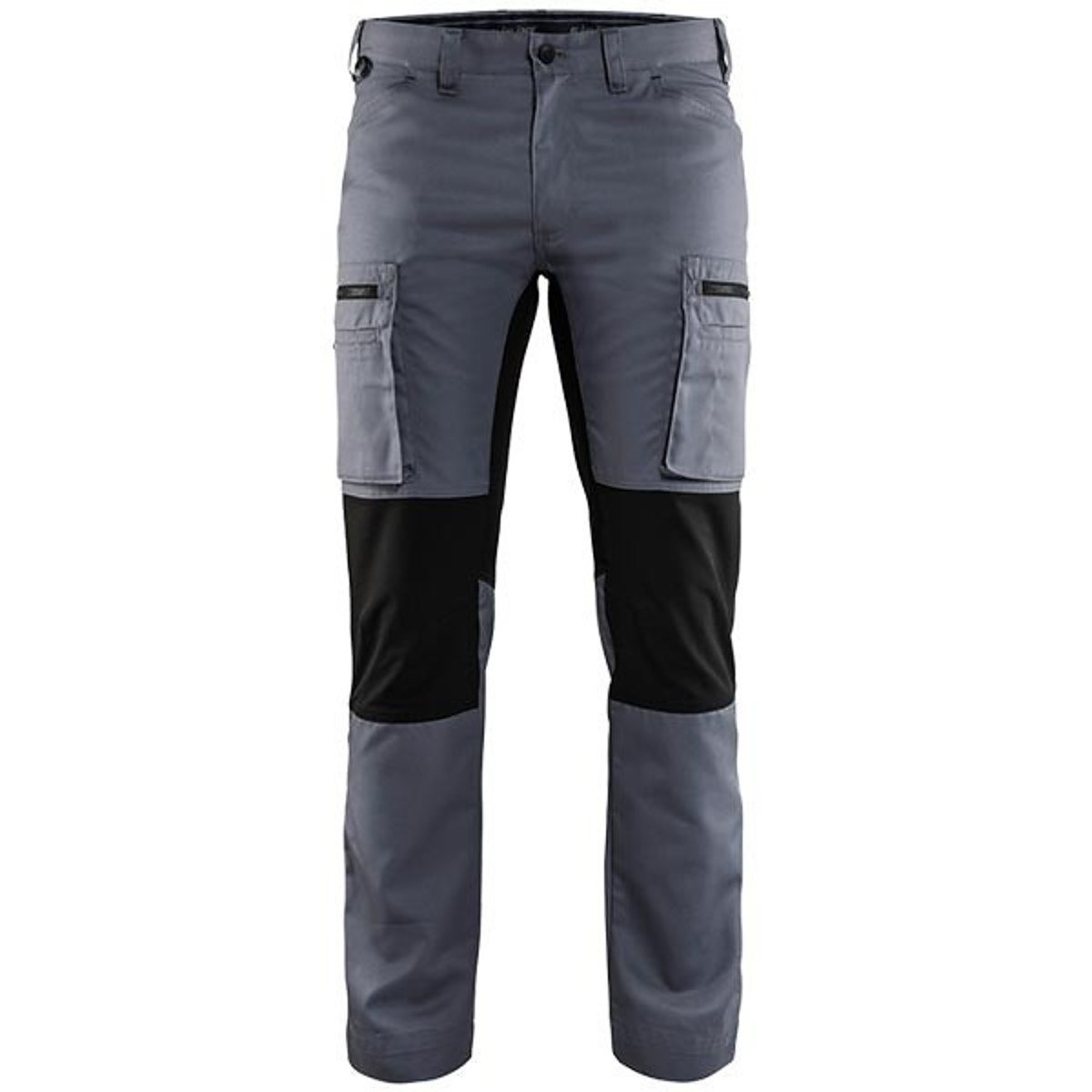 Blakläder 145918459499C44 Size C44 "Stretch" Service Trousers - Grey/Black