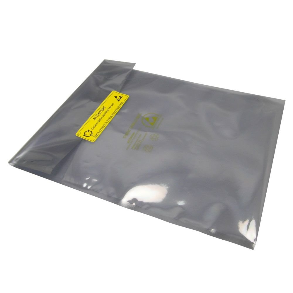 100 x SHL Brand Antistatic Metallic Shielding bag 6 x 10 inch (15.5 x 25.5 cm) with 100 labels