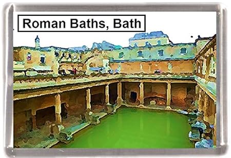 Baños romanos de baño Souvenir imán para nevera con texto en ...